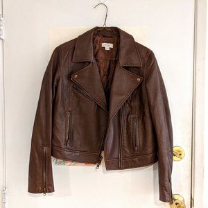 fossil genuine leather jacket, size M